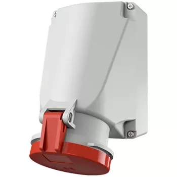 MENNEKES PowerTOP Xtra Toma de corriente de pared 63A 5p 6h 400V IP44 rojo 21253A