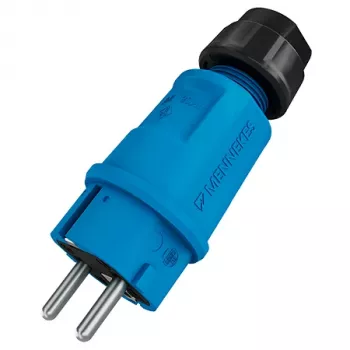 Mennekes Conector macho SCHUKO 16A 2P+PE IP54 azul (152092)