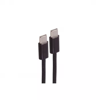 SHIVERPEAKS Cable de carga USB-C a USB-C, USB 2.0, 60W, 0,5 m, textil trenzado, negro (BS14-21015)