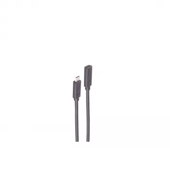 ShiverPeaks BS13-44025 Cable alargador USB 3.2 Gen 2 USB-C 1 m negro