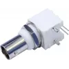 Telegärtner Conector hembra BNC PCB, 50 ohmios, montaje aislado, pin de soldadura 90°, Z04/Z34, a=16, b=35 J01001A0038