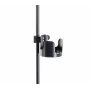 K&M 16018-000-55 portavasos para soporte, abrazadera de tornillo, apto para tubos de hasta 30 mm, admite vasos de hasta 85 mm, negro