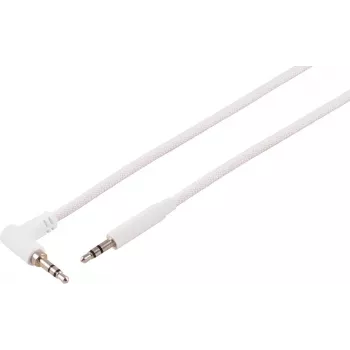 S CONN MAXIMUM CONNECTIVITY cable de audio TRS de 3,5 mm acodado a recto, blanco, 2 m 14-07036