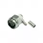 Telegärtner conector macho N acodado crimp para RG-223/U, RG-142 B/U (J01020A0036)