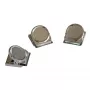 FRANKEN HMC35 clip magnético, 40 x 35 mm, 500 g de fuerza de sujeción, plata