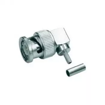 Telegärtner conector macho BNC acodado crimp 50 Ohm para RG 316/U, RG 174 A/U, RG 188 A/U (J01000A0010)