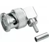 Telegärtner J01000A0010 conector macho BNC acodado para cable, crimpado/soldado, G07, 50 Ω, para RG 316/U