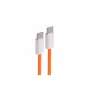shiverpeaks cable de carga USB-C 2.0, 60W, naranja, textil, 0,5m (BS14-21017)