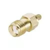 Telegärtner conector hembra SMA crimp para RG-223/U, RG-142 B/U, RG-400/U, RD-316, dorado, 50 Ohm, DC-18 GHz J01151A0611