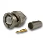 Telegärtner conector macho BNC crimp 50 Ohm para RG-58 C/U, níquel/oro, 4 GHz J01000L1255Z