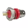 Telegärtner BNC conector hembra empotrable, aislado 50 Ohm, brida aislante roja, Z01 - 1 ud. (J01001C0043)