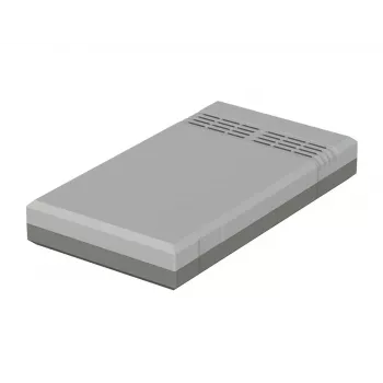 BOPLA EG 2030 L caja de sobremesa 200 x 112 x 30 mm poliestireno gris claro RAL 7035 32203012