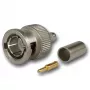 Telegärtner conector macho BNC crimp 75 Ohm para RG59/RG62/RG179/RG187/RG316 J01002A0030
