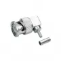 Telegärtner conector macho BNC acodado crimp 75 Ohm para RG-59 B/U, soldadura/crimp, macho, 1 ud. J01002A1356