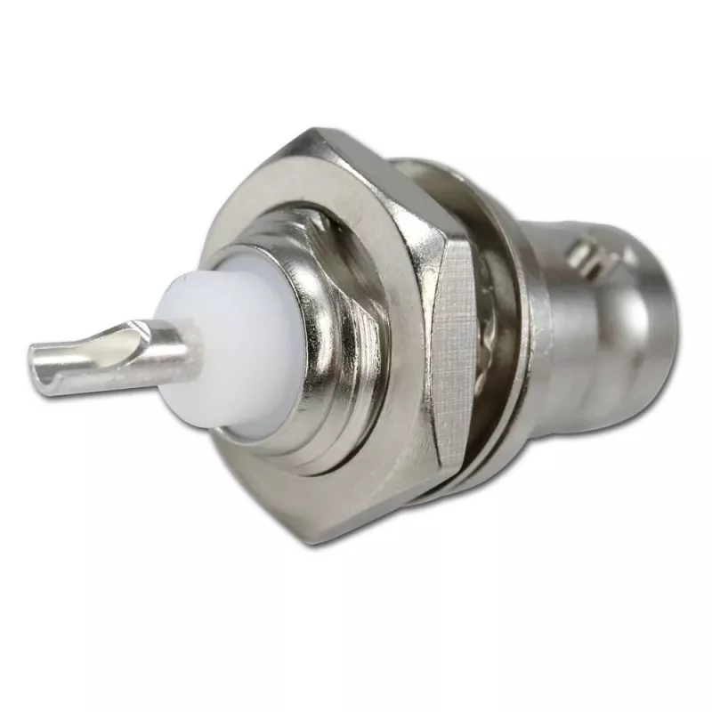 Telegärtner BNC conector hembra empotrable 50 Ohm, conductor interior plateado, UG-1094/U (J01001B0615Z)