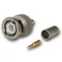Telegärtner conector macho BNC crimp 50 Ohm para RG-58 C/U, G01 Professional, níquel/oro, pack de 250 J01000A1255S