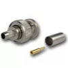 Telegärtner conector macho BNC crimp 50 Ohm para RG-58 C/U, G01 Professional, níquel/oro, pack de 250 J01000A1255S