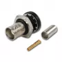 Telegärtner BNC conector hembra de cable crimp G01 50 Ohm, crimp/crimp, brida aislada, A1305, Z04, G01 (RG-58 C/U) - 5 uds.