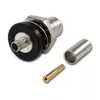 Telegärtner BNC conector hembra de cable crimp G01 50 Ohm, crimp/crimp, brida aislada, A1305, Z04, G01 (RG-58 C/U) - 5 uds.