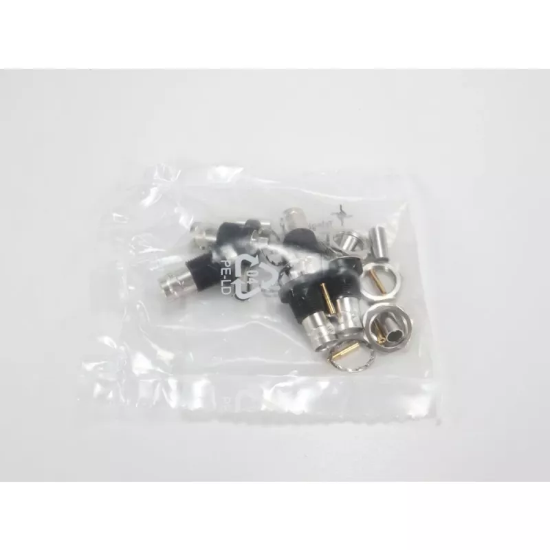 Telegärtner BNC conector hembra de cable crimp G01 50 Ohm, crimp/crimp, brida aislada, A1305, Z04, G01 (RG-58 C/U) - 5 uds.