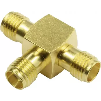 Telegärtner adaptador SMBA SMA hembra a SMA hembra, 50 Ohm, DC-18 GHz, latón niquelado J01155A0011