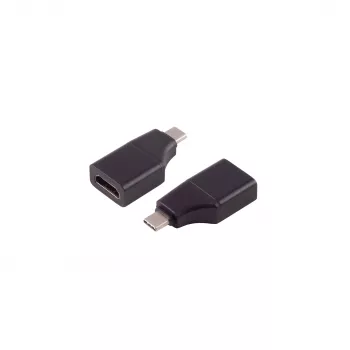 SHIVERPEAKS adaptador USB-C a HDMI 4K60Hz, USB-C macho a HDMI hembra, 0,15 m, negro (BS14-05055)