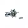 Telegärtner BNC conector hembra embutido crimp/crimp 50 ohmios para RG-316/U, níquel/oro