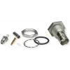 Telegärtner BNC conector hembra embutido crimp/crimp 50 ohmios para RG-316/U, níquel/oro