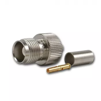 TELEGÄRTNER TNC conector hembra para RG-58, 50 ohmios, crimp/soldadura, DC-11 GHz