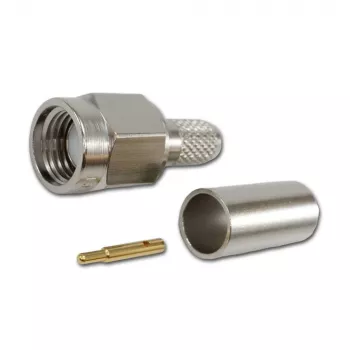Telegärtner SMA conector macho recto 50 ohmios crimp/soldadura para RG-58 RG-142 RG-223 LMR-240 J01150A0049