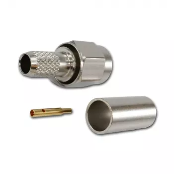 Telegärtner SMA conector macho recto 50 ohmios crimp/soldadura para RG-58 RG-142 RG-223 LMR-240 J01150A0049
