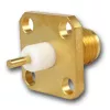 Telegärtner SMA conector hembra embutido, brida, oro, 50 ohmios, pack de 5 J01151A0621