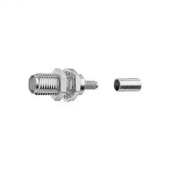 TELEGÄRTNER SMA conector hembra crimp embutido para RG-316/U, 50 ohmios, contacto dorado, pack de 5 (J01151A0671)