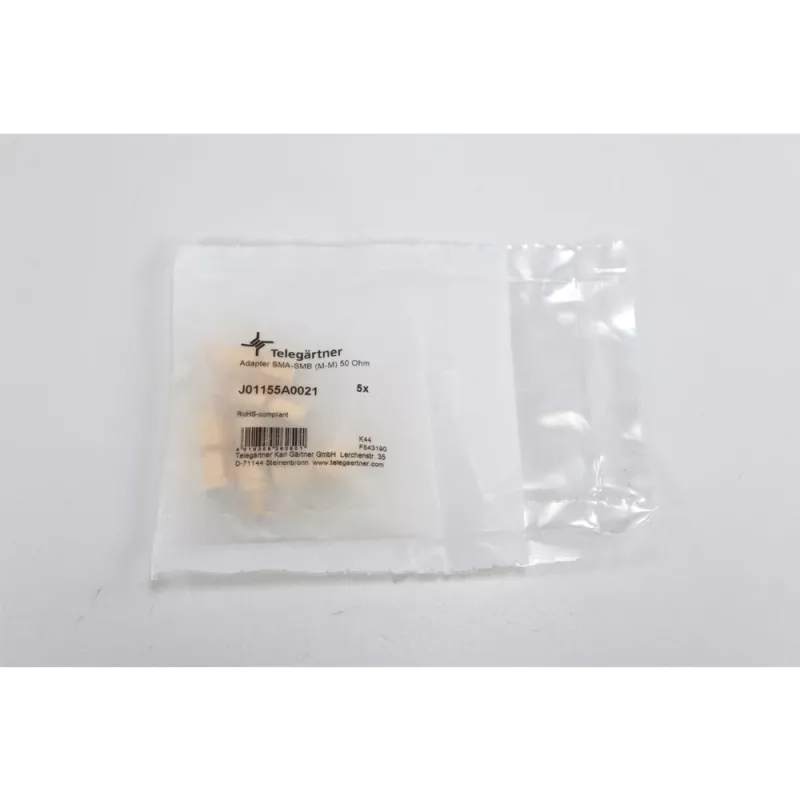 Telegärtner Adaptador coaxial SMA macho a SMB macho 50 ohmios J01155A0021