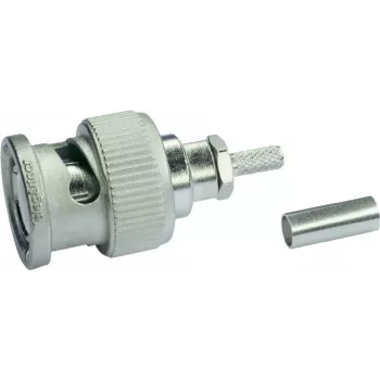 Telegärtner Conector macho BNC para cable crimp G07 / G29 50 ohmios, Professional, para RG-316/U y 0,45/1,4, 1 unidad J01000A1294