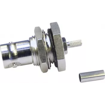Telegärtner Conector hembra BNC de montaje crimp 75 ohmios para RG-179 B/U, G04