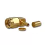 Telegärtner Conector macho acodado SMA crimp para cable G08 (RD-316), dorado