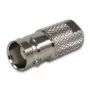 TELEGÄRTNER J01008F0068 Adaptador coaxial BNC hembra a FME macho, 50 ohmios, recto, latón niquelado