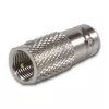TELEGÄRTNER J01008F0068 Adaptador coaxial BNC hembra a FME macho, 50 ohmios, recto, latón niquelado
