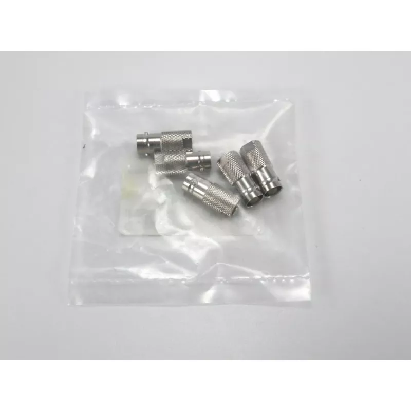 TELEGÄRTNER J01008F0068 Adaptador coaxial BNC hembra a FME macho, 50 ohmios, recto, latón niquelado