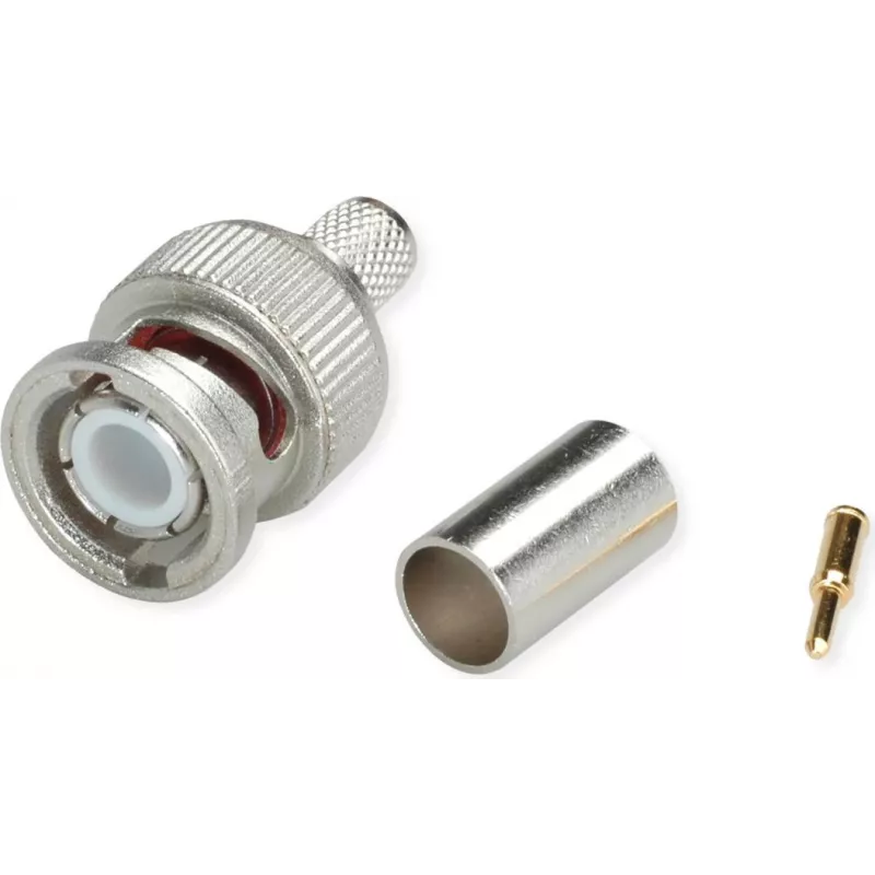 Telegärtner Conector macho BNC crimp Professional, 50 ohmios, para LMR-240, pack de 5
