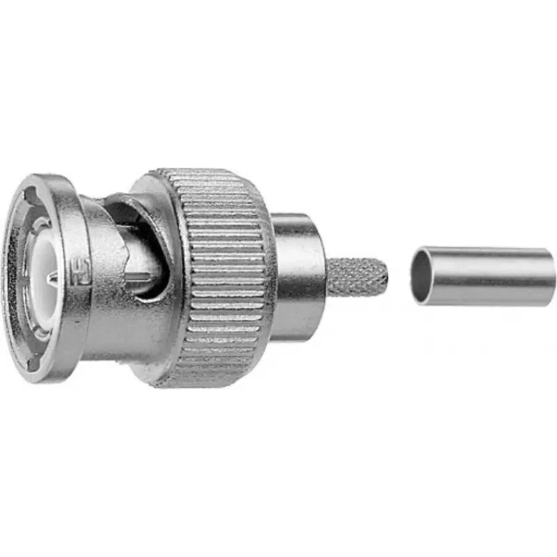 Telegärtner Conector macho BNC crimp Professional, 50 ohmios, para LMR-240, pack de 5