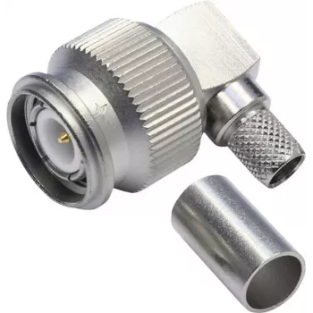 Telegärtner Conector macho acodado TNC crimp, 50 ohmios, para cable G30, pack de 5 J01010A0037