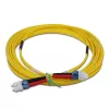 TELEGÄRTNER Cable de parcheo LC a LC monomodo OS2 dúplex, 5 m, amarillo