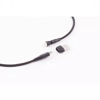 ShiverPeaks BS14-19020 Cable de carga USB magnético 6 en 1 540°, 60W, 1 m, negro