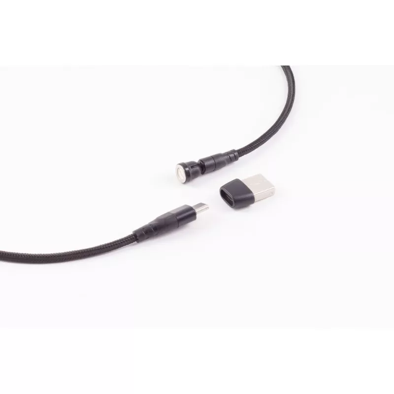 ShiverPeaks BS14-19020 Cable de carga USB magnético 6 en 1 540°, 60W, 1 m, negro