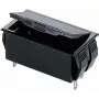 Bopla Portapilas para 2 pilas AA (Mignon), conexión de 9V, lengüetas de soldadura, 65 x 37 x 21,5 mm, negro 46300000