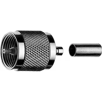 TELEGÄRTNER Conector macho UHF crimp para RG 214/U, pack de 5 (J01040A0010)