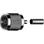 TELEGÄRTNER Conector macho UHF crimp para RG 214/U, pack de 5 (J01040A0010)