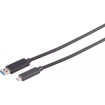 S CONN MAXIMUM CONNECTIVITY 30-39505 Cable USB-A a USB-C óptico activo, 50 m, 10Gbps, negro
